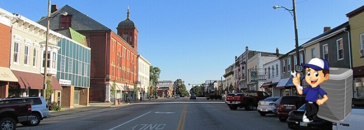 Street view of Hillsboro, OH