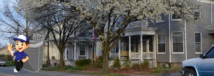 Blossom tree in front of Mason, OH home