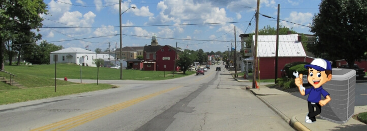 Entering West Union, OH